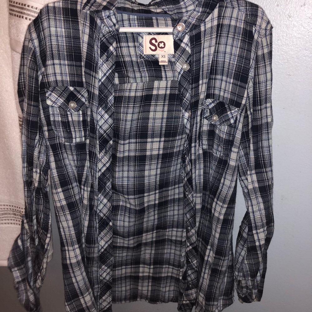 Plaid button up